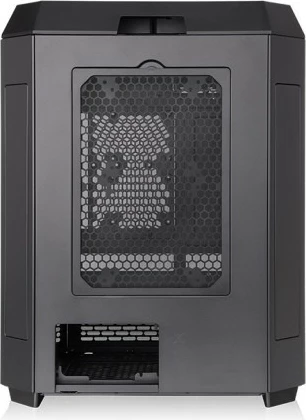 Kasë Thermaltake The Tower 600 TG midi tower ATX, xham i temperuar, 2x120mm, e zezë