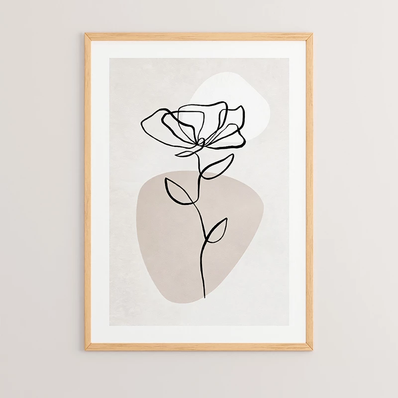 Pikturë muri në kornizë Bevo, print digjital, shumëngjyrëshe, 33x1.5x48cm