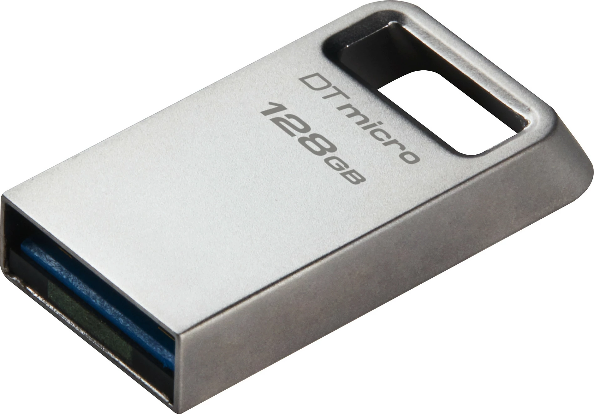 USB Kingston DataTraveler Micro 128GB, USB 3.2 Gen 1, Metal, Silver