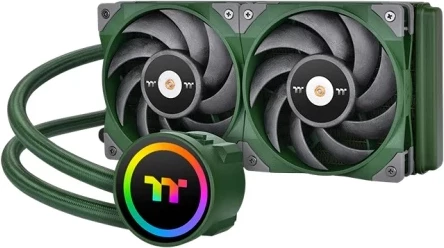 Kasë ftohëse me lëng Thermaltake TOUGHLIQUID 240 ARGB Sync, 240mm, Racing Green