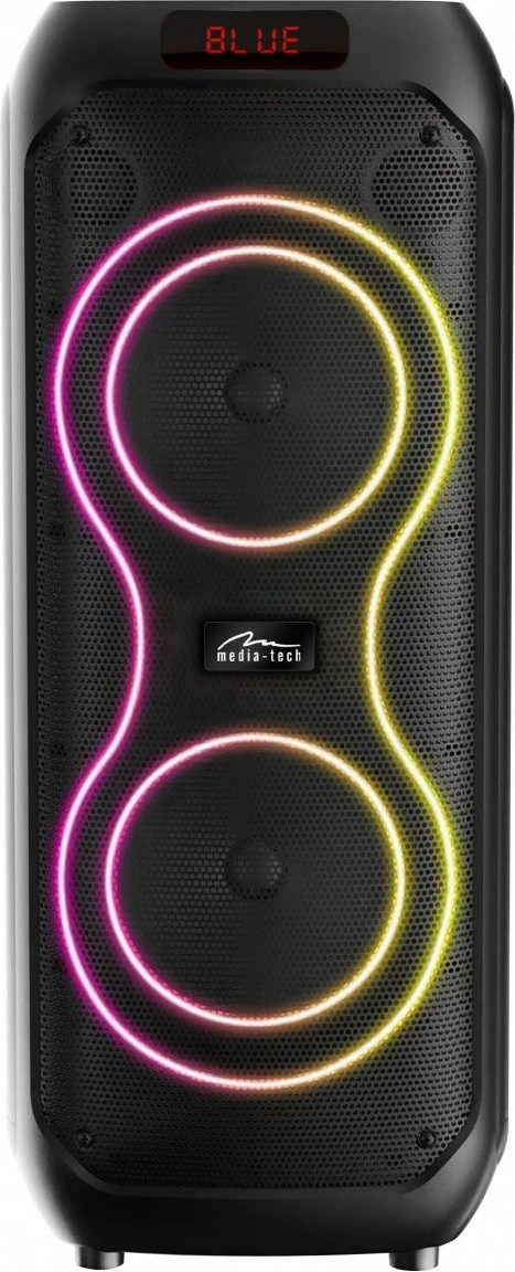 Altoparlant Bluetooth Media-Tech POWER AUDIO MAX MT3185, 120W RMS, Bluetooth 5.3, TWS, MP3 MicroSD/USB, AUX, FM, Karaoke, USB-C, i zi