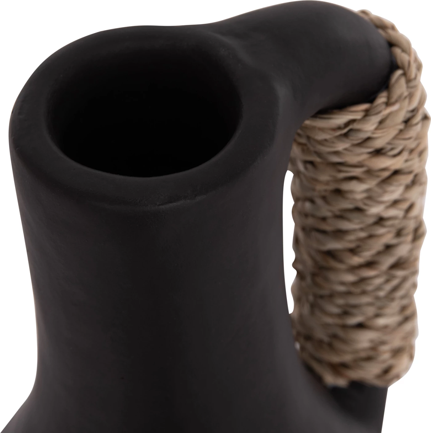 Vazo dekorative tavoline CAMMER, terrakotë e zezë, FH4687.01L, 18x39cm