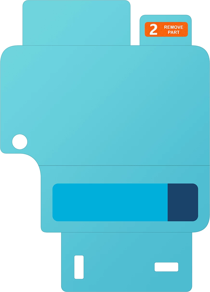 Fletë mbrojtëse ekran Samsung Anti-reflecting Film EF-UF741CTEGWW për Galaxy Z Flip 6, Transparent, 2 copë