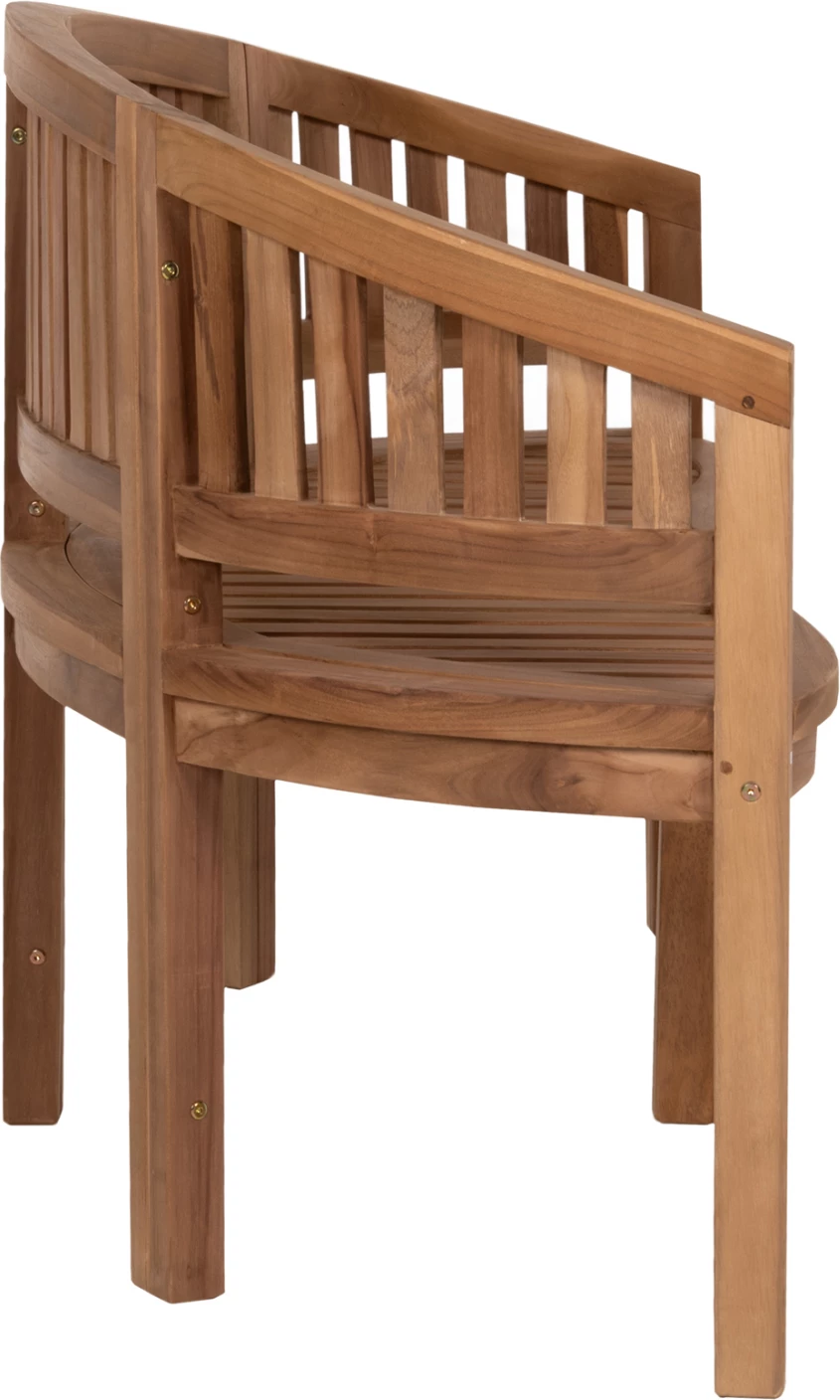 Stol dy vendesh CAPO FH9538 dru tik ngjyrë natyrale 121x59x86H cm