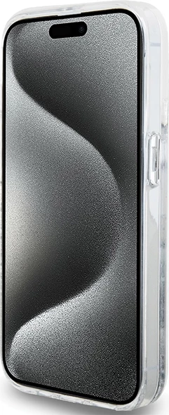 Mbështjellës Hello Kitty Liquid Glitter Charms Kitty Head për iPhone 13 Pro Max, argjendtë