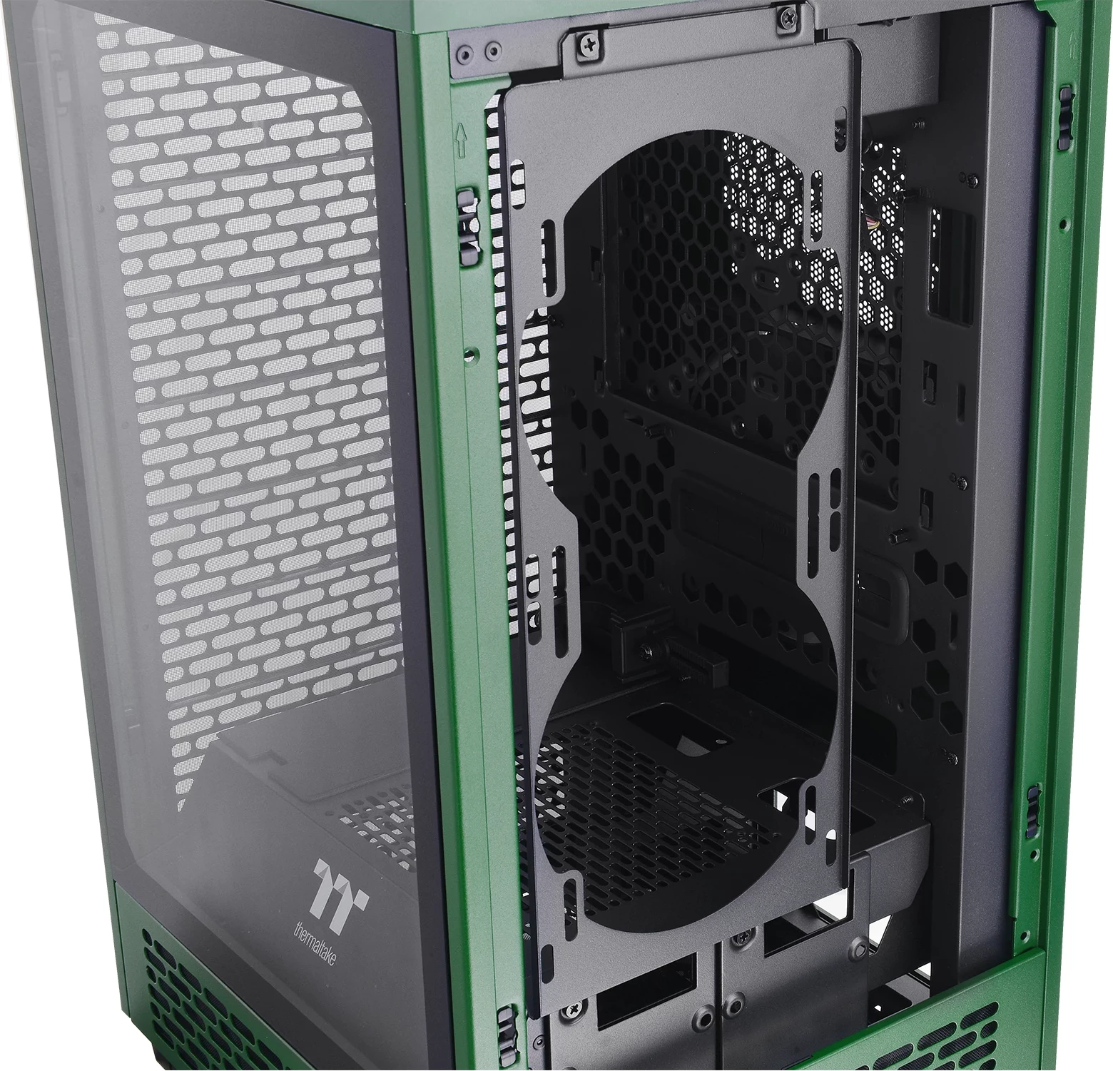 Kasë Thermaltake The Tower 200 TG mini tower, xham i temperuar, e gjelbër