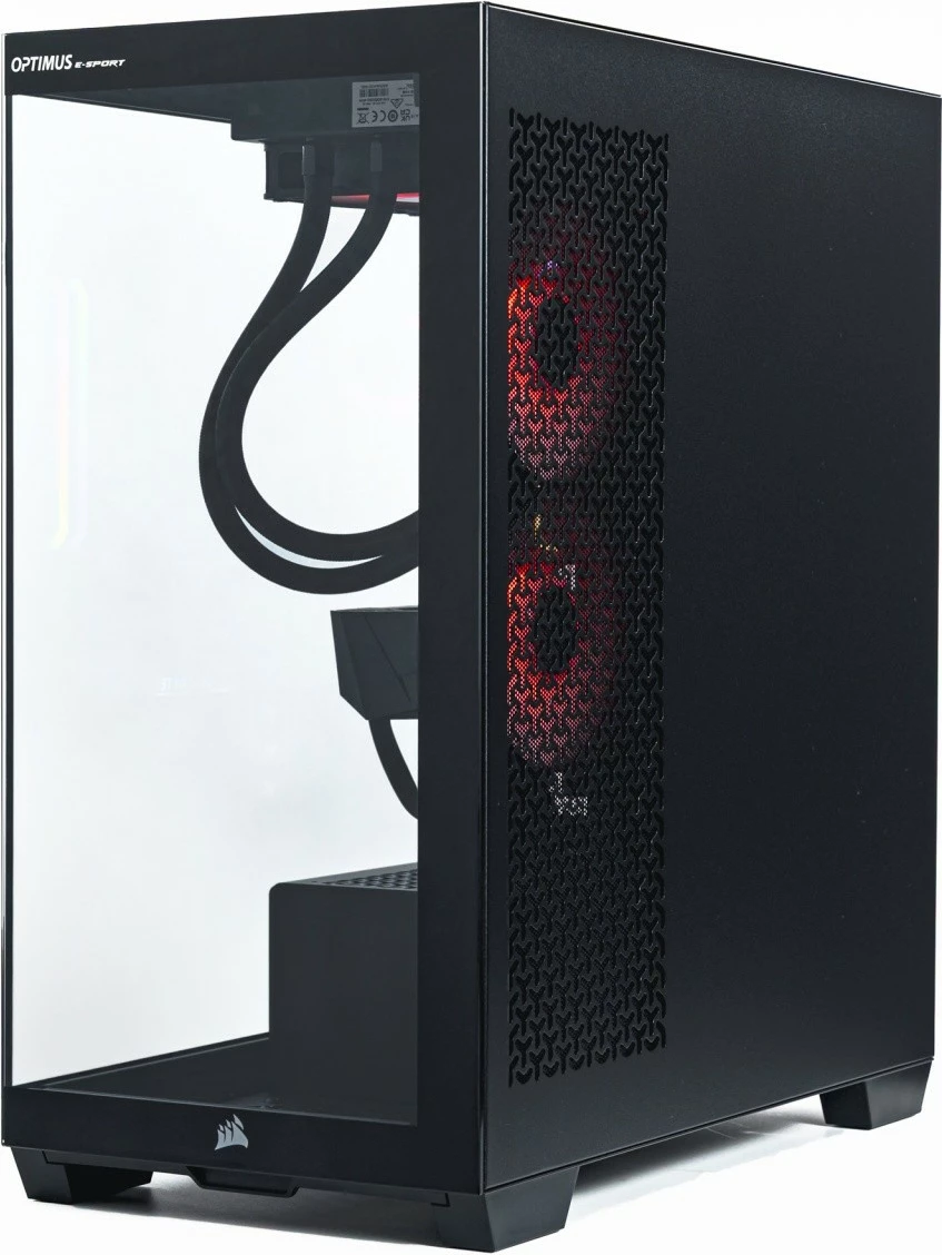 Kasë gaming OPTIMUS E-Sport GA520T-CR7, Ryzen 7 5800X, 16GB RAM, 1TB SSD, Radeon RX 7600, e zezë