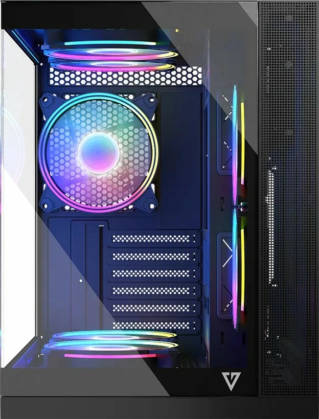 Kasë MODECOM Volcano Panorama APEX ARGB 5F, Midi Tower, gri