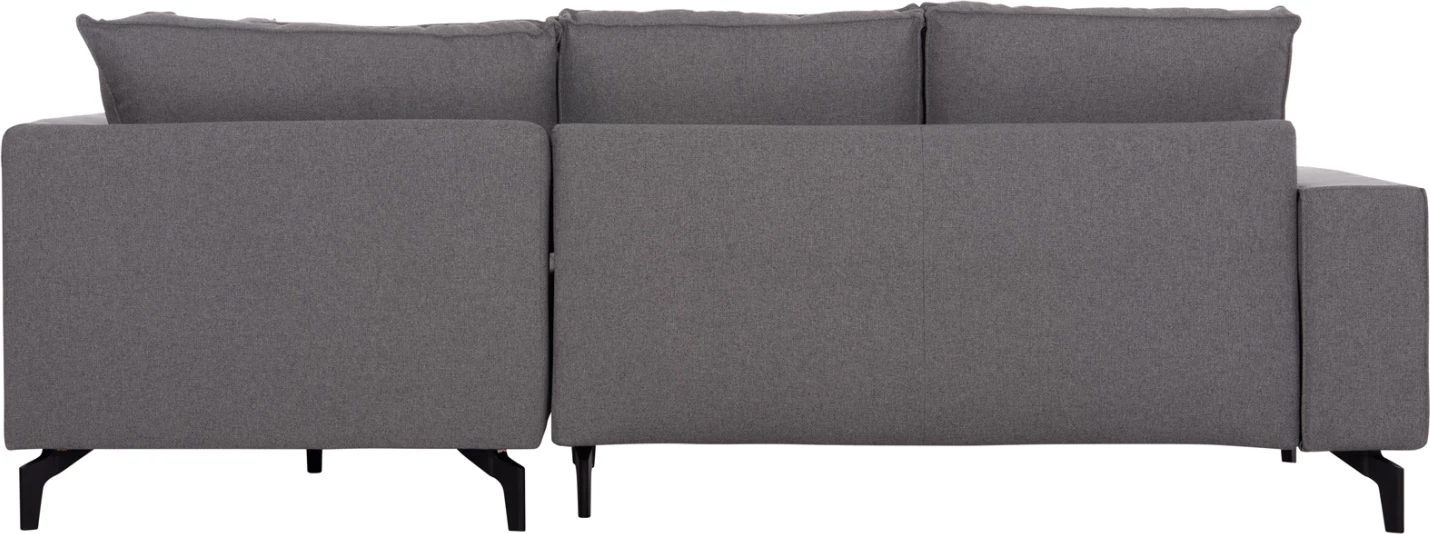 Kënd-sofë krevate me hapësirë për depo, Saffira FH3303.01R, material gri, 270x195x100cm