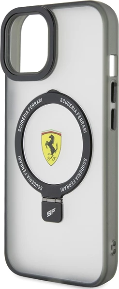 Mbështjellës Ferrari Ring Stand 2023 MagSafe për iPhone 15 Plus / 14 Plus, i zi