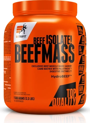 Suplemente Extrifit Beef Mass, Qokollatë, 33 Servime, 1.5kg