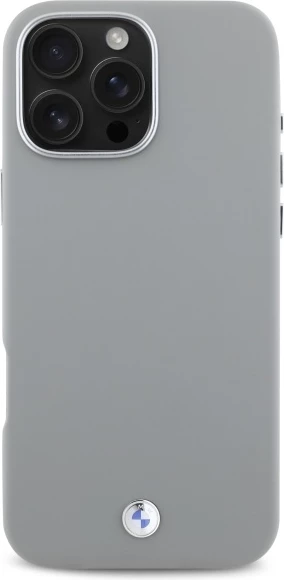 Mbështjellës BMW Sign Full Wrapped Metal MagSafe për iPhone 16 Pro Max, Gri