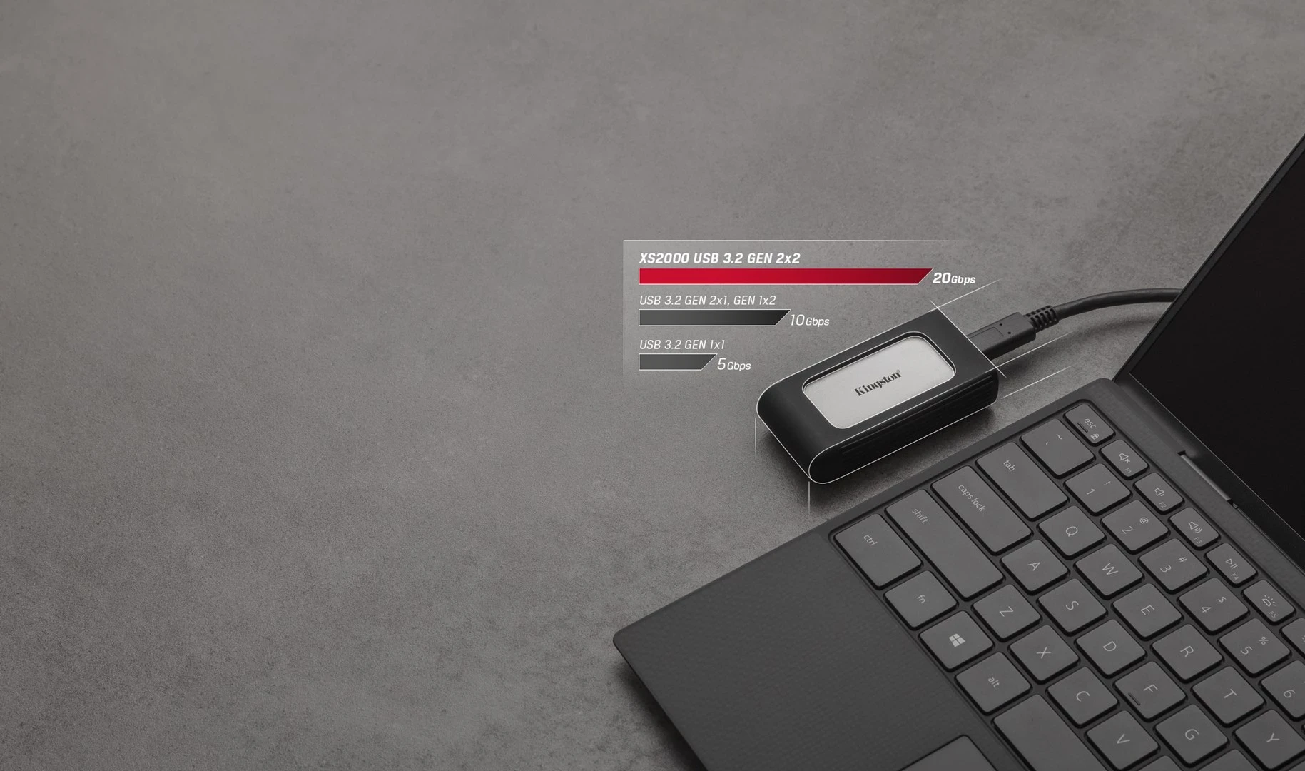 SSD Portativ Kingston XS2000, 500GB