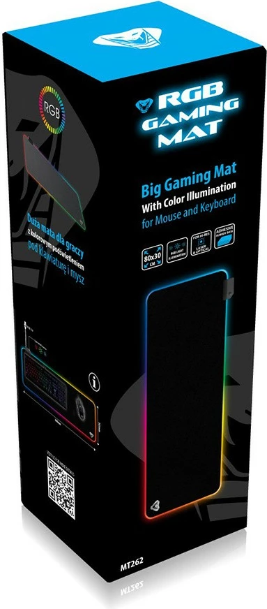 Mauspad Media-Tech Cobra Pro Gaming Mat MT262, RGB, i zi