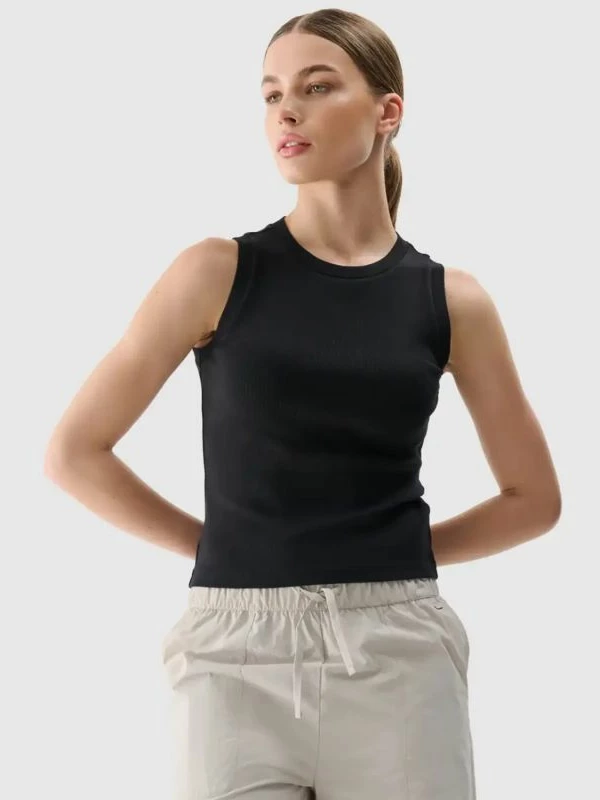 Maicë pa mëngë femra 4f, e zezë