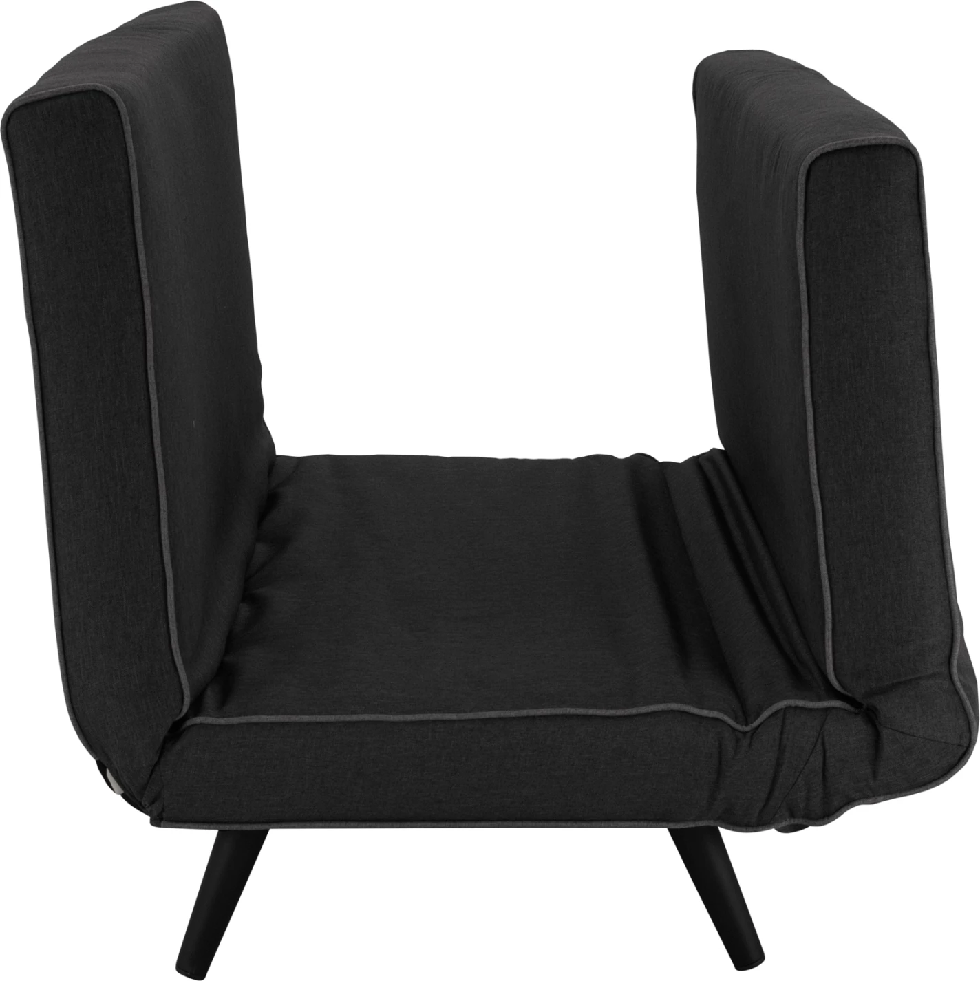 Krevati-sofë për 2 persona, material tekstili, ngjyrë gri e errët, ASMA FH3077.03, 140x80x77cm