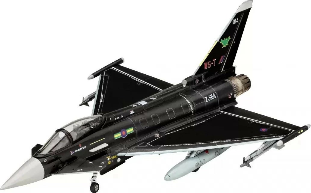 Model plastik avion Eurofighter Typhoon RAF Revell 1:144, 63 pjesë