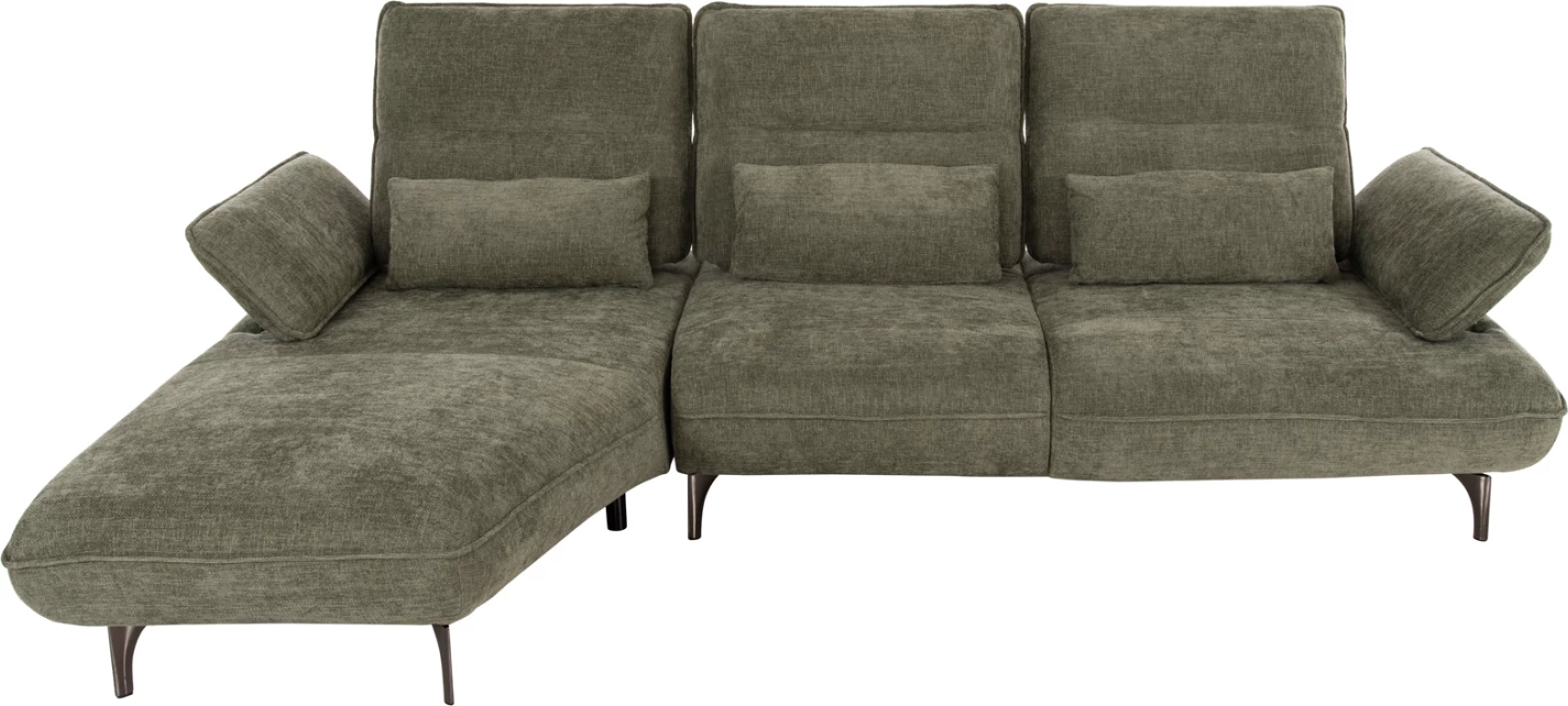 Këndi i majtë i divanit CONVERT FH3268.04L, ngjyrë jeshile selvi, 283x188x100 cm