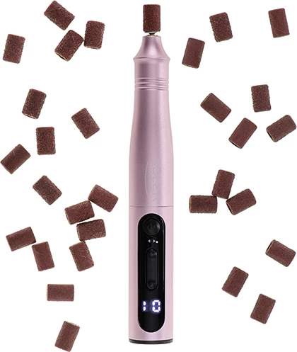 Freze elektrike për thonj, Adler, AD 2181, deri 13500 RPM, 5 shpejtësi, rikarikues USB-C me LED, set 11-në-1, rozë