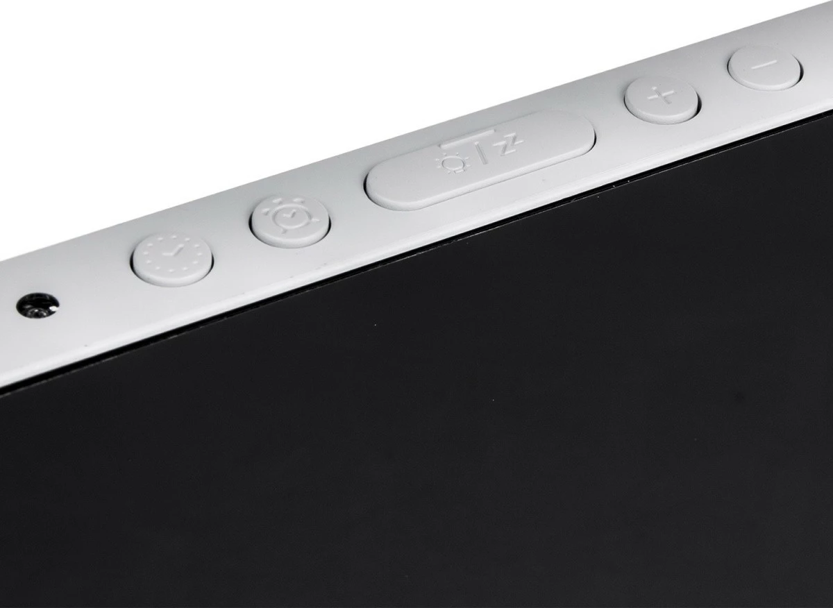 Orë alarmi dixhitale GreenBlue GB383 me termometër, e bardhë