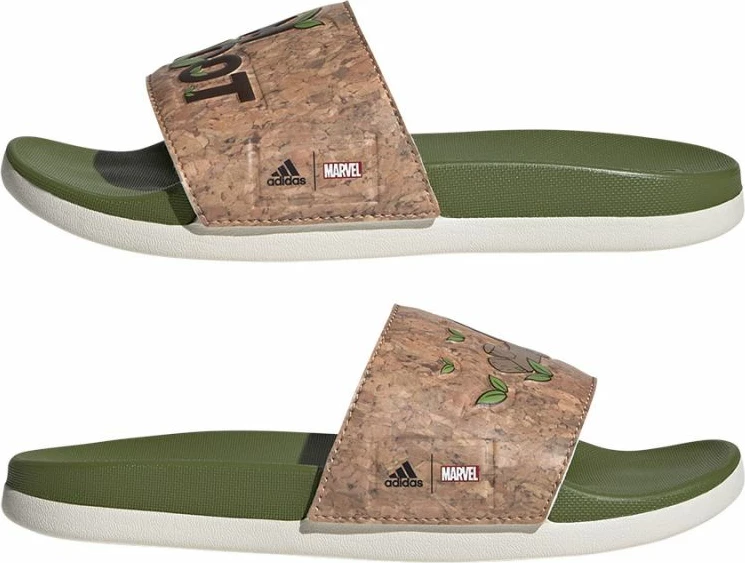 Atlete për fëmijë adidas Adilette Comfort, të gjelbërta