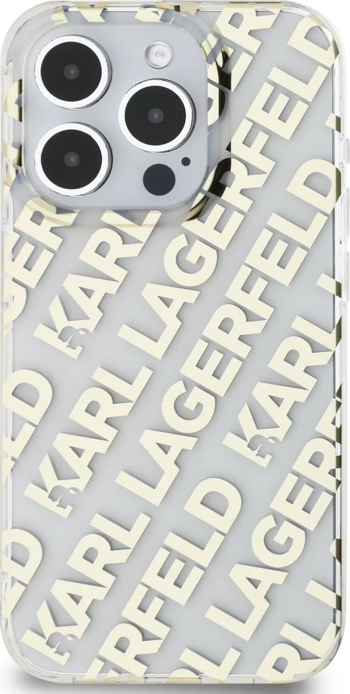 Mbështjellës Karl Lagerfeld IML Fullover Logo për iPhone 15 Pro, Ari