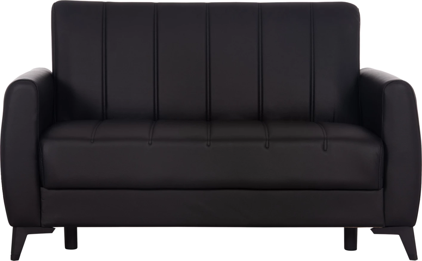 Divan-krevat 2 vende me hapësirë për depo, ngjyrë e zezë, NIKKO FH3293.11, 144x75x84cm