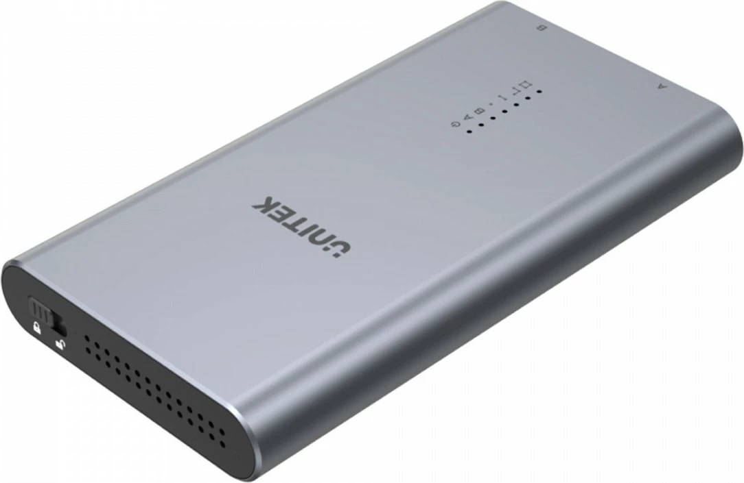 Kasë Unitek S1206A për 2x M.2 PCIe/NVMe, USB-C, 20Gbps, Gri