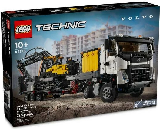Set ndërtimi LEGO Technic Volvo FMX Truck & EC230 Electric Excavator, 2274 pjesë, për fëmijë 10+, plastikë