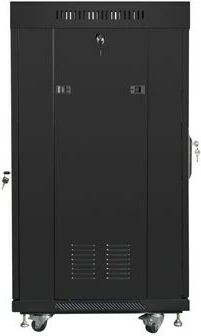 Kasë rack LANBERG 19" 22U 600x600mm, e zezë, derë xhami