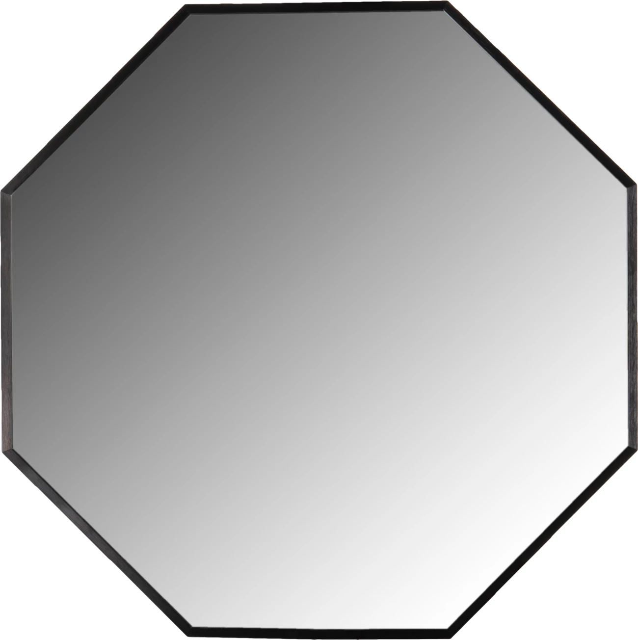 Pasqyrë muri oktagonale, kornizë alumini e zezë, FH9583.01, 55,5x2,5x55,5H cm