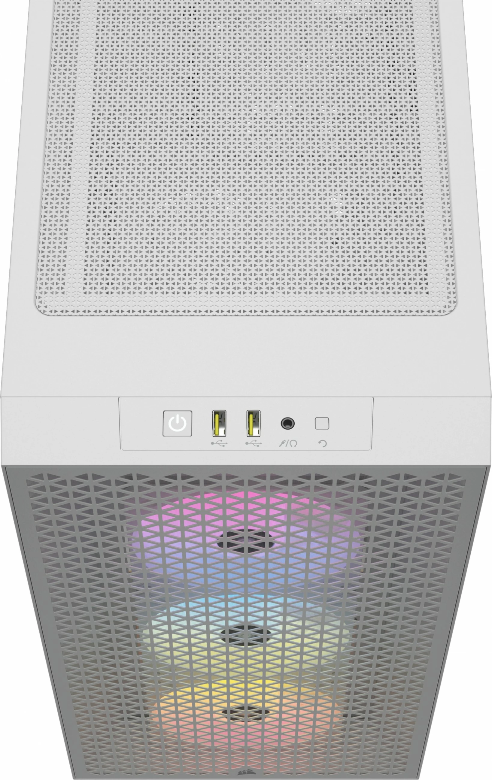 Kasë Corsair 3000D RGB Airflow, midi tower, ATX, e bardhë