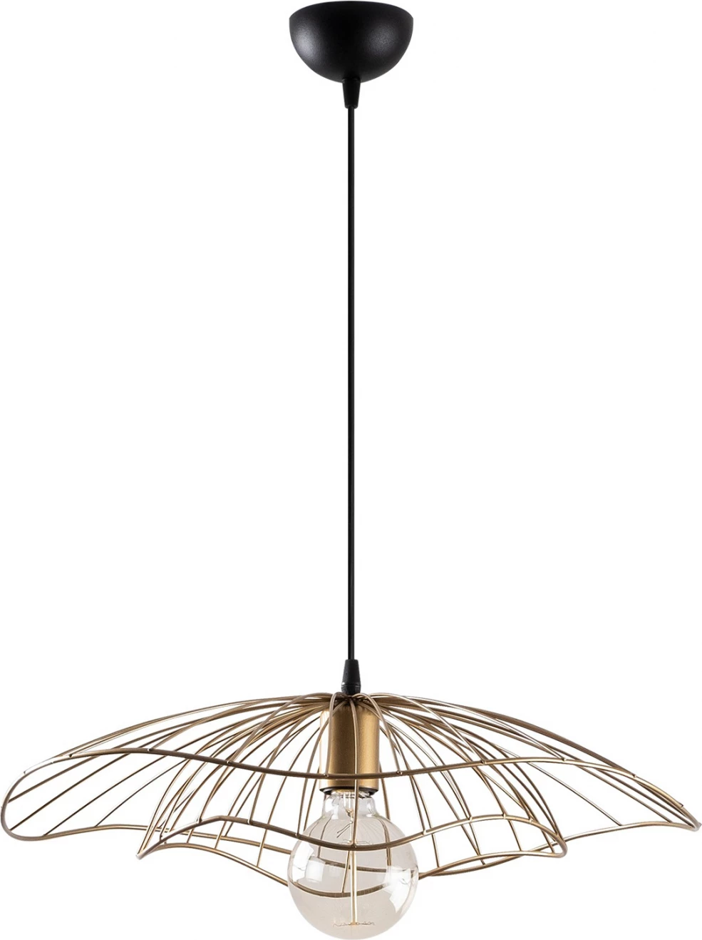 Llambë varëse metalike, ngjyrë ari, FH7229.04, Φ50x111 cm