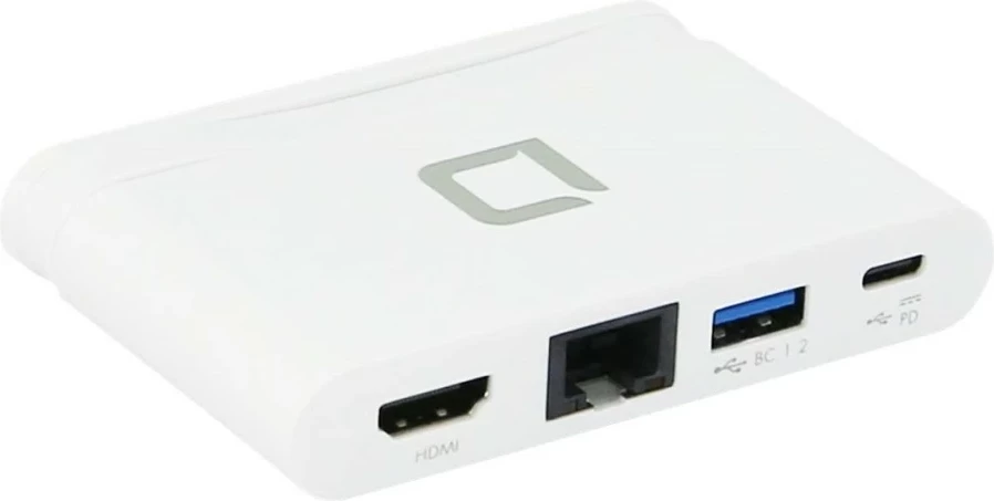 Hub Dicota USB-C 4-në-1 HDMI, i bardhë