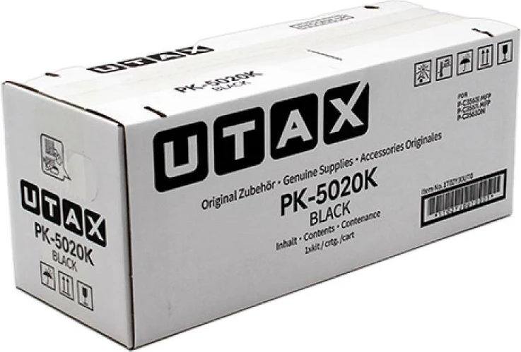 Toner, Utax PK-5020K (1T02YJ0UT0), rendiment 5,500–8,800 faqe, e zezë