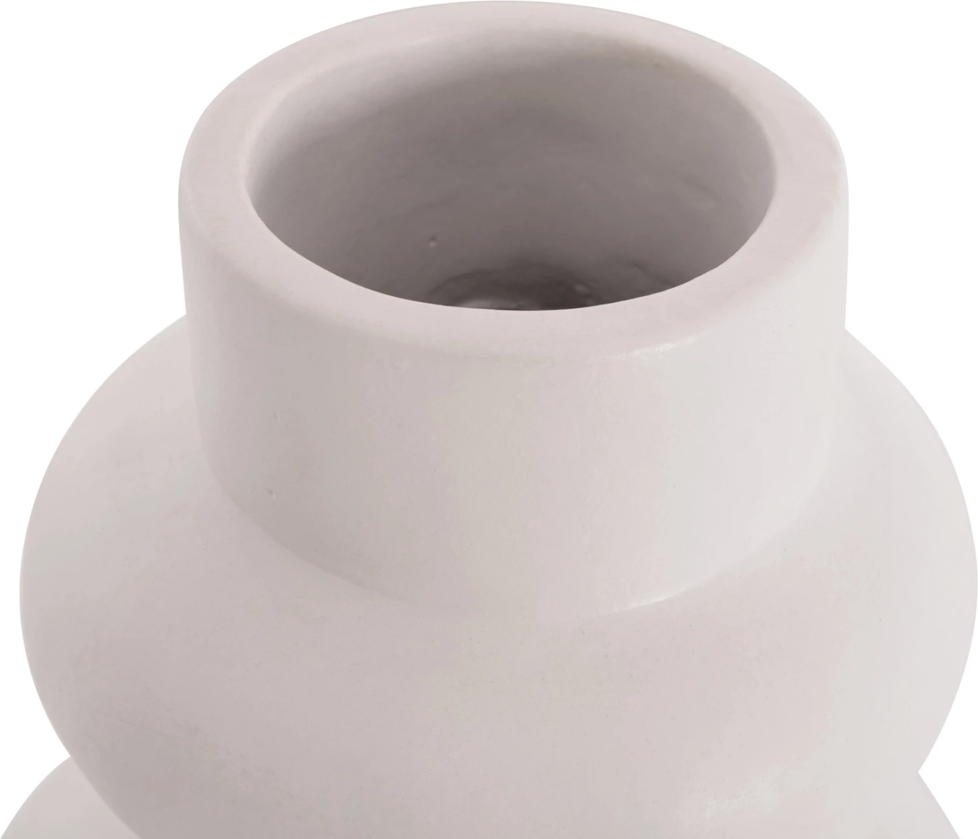 Vazo dekorative tavoline LEMA, terrakotë e bardhë, FH4664.02M, 22x29cm