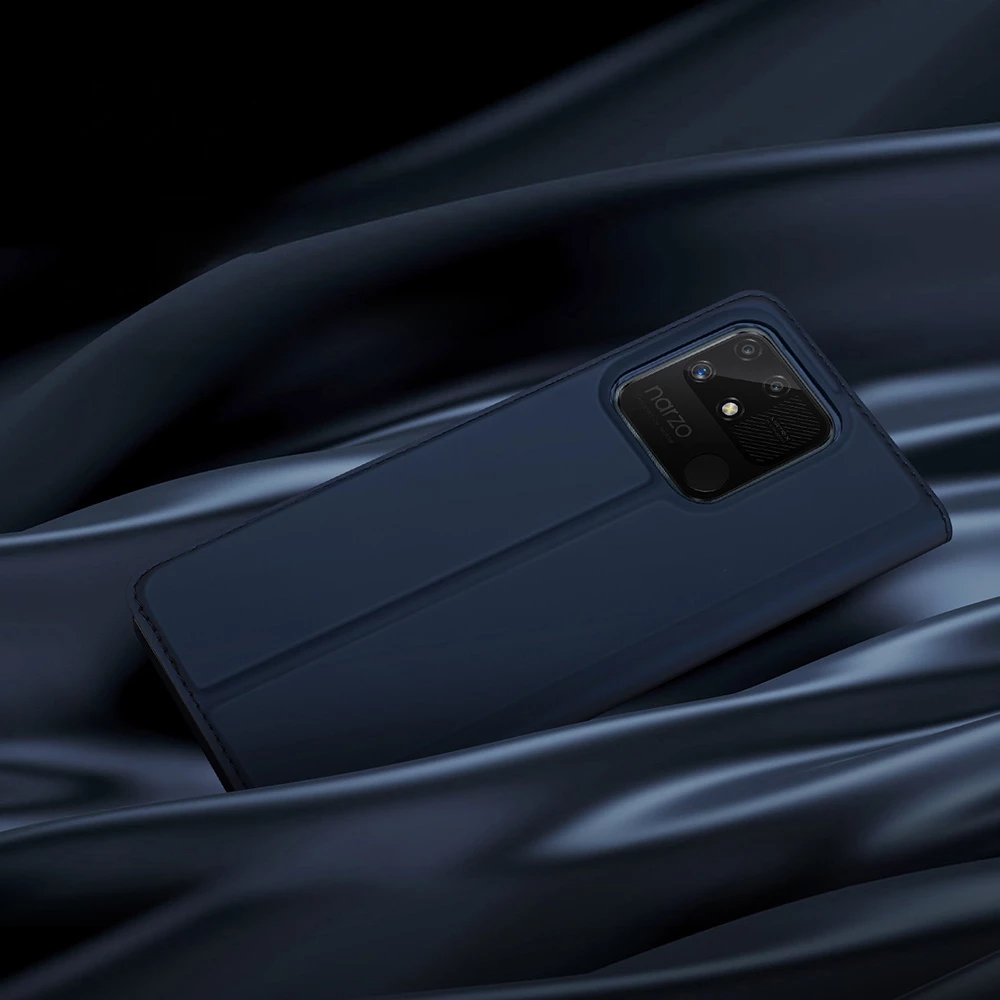 Mbështjellës Dux Ducis Skin Pro për Realme Narzo 50A, me kapak, i zi