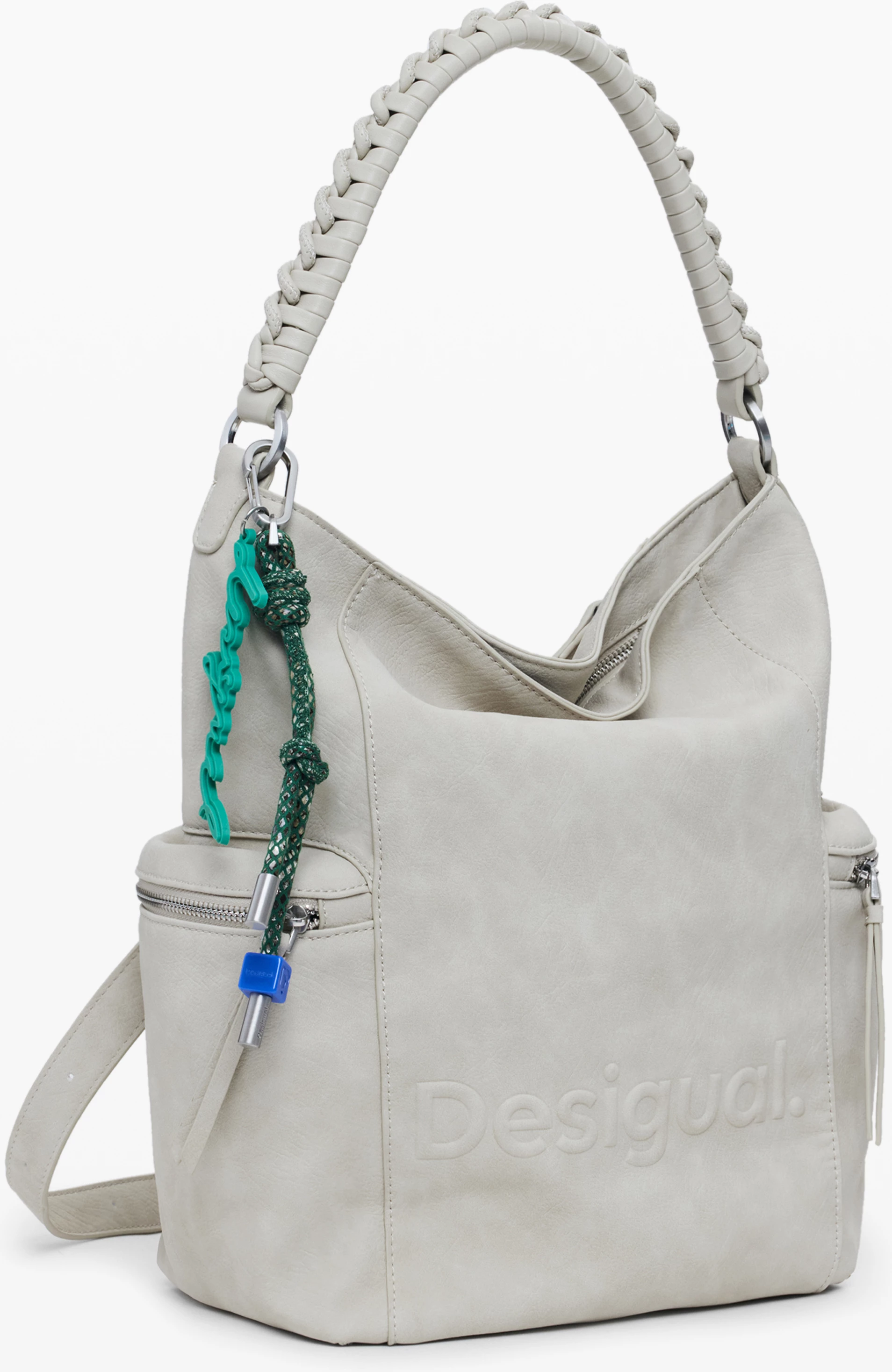 Çantë shpine Desigual per femra, bezh