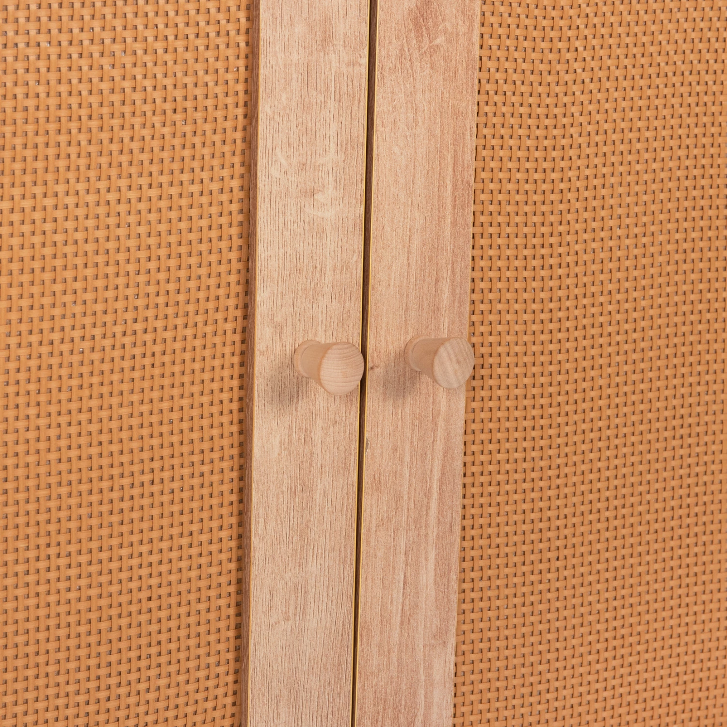 Bufe COLM FH9440.11 melaminë me ratan sintetik në 4 dyer 160x39,5x71H cm