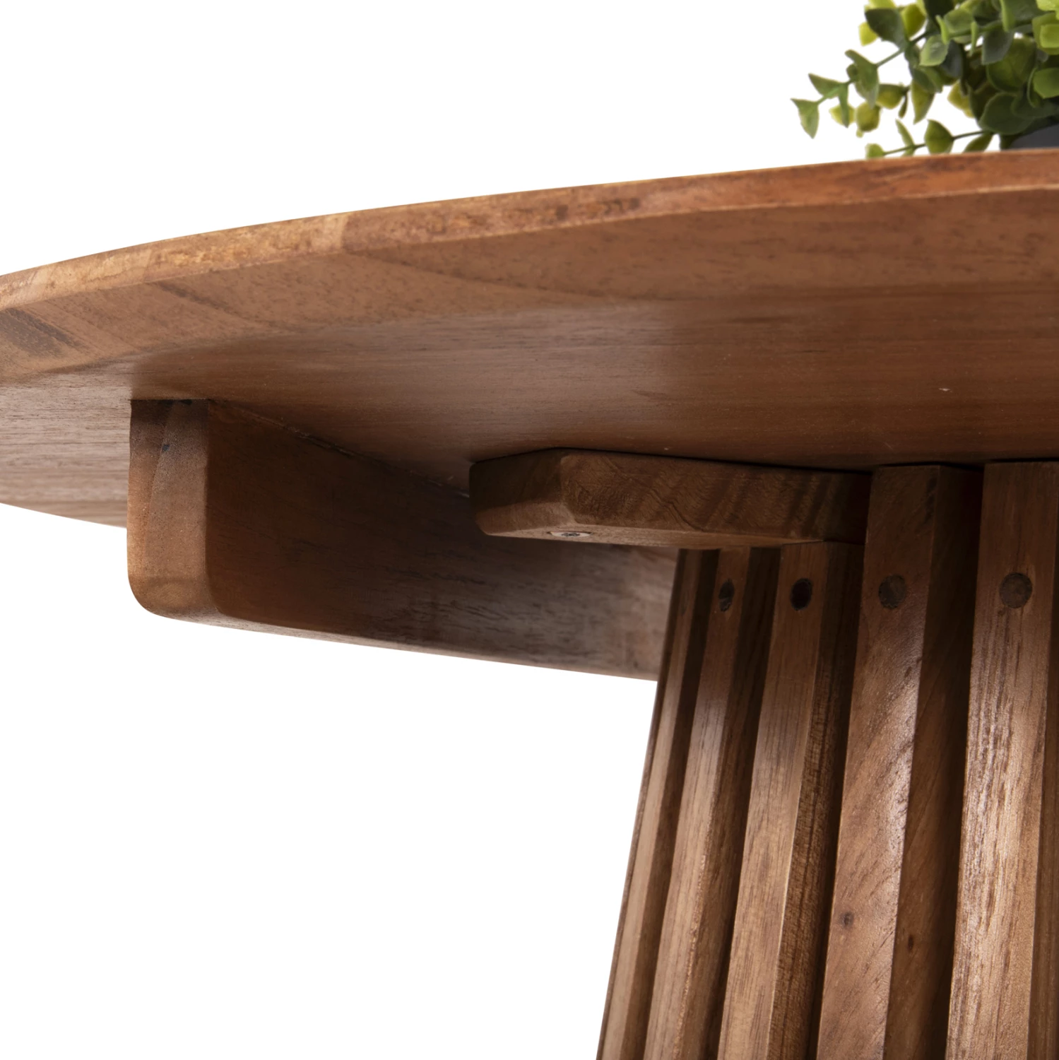 Tavolinë e rrumbullakët për ngrënie, FRANTZ, FH9832.11, dru MINDI, ngjyrë natyrale, Φ80x75H cm