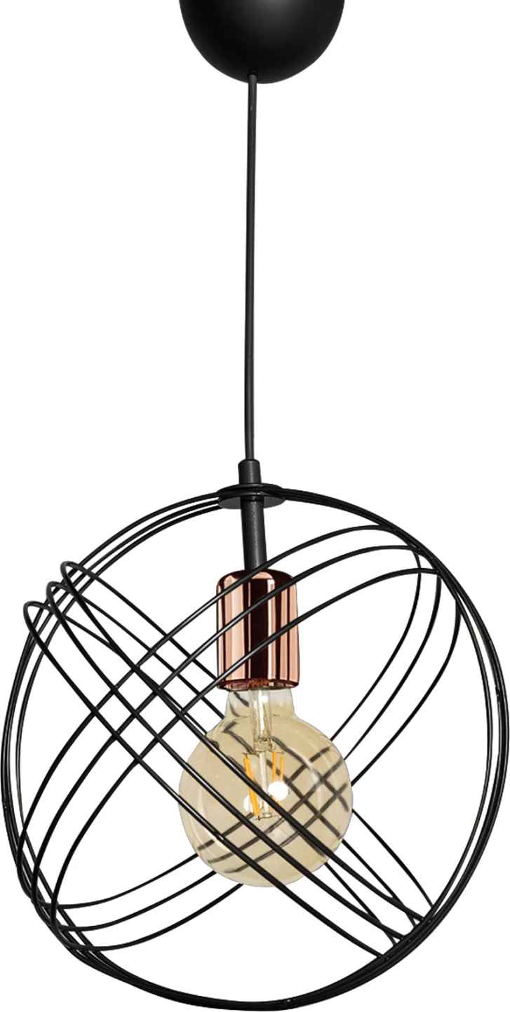 Llambë varëse metalike e zezë FH7505.01 30x60 cm