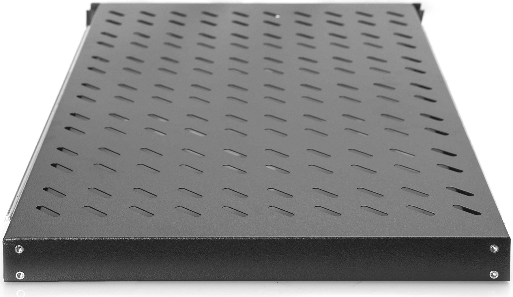 Raft rrëshqitës Digitus 1HE 30x48.3x72cm, 65kg, i zi