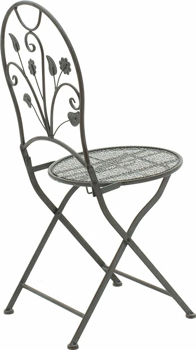 Set tavoline me karrige 3 copë Abriel metal antik antracit