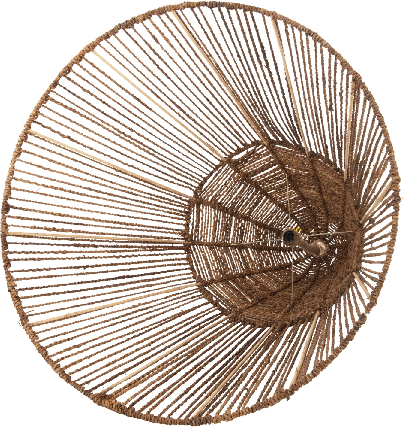 Llambë tavani varëse, fibra banane të thata, ngjyrë kafe, FH4034, 100x100-105cm