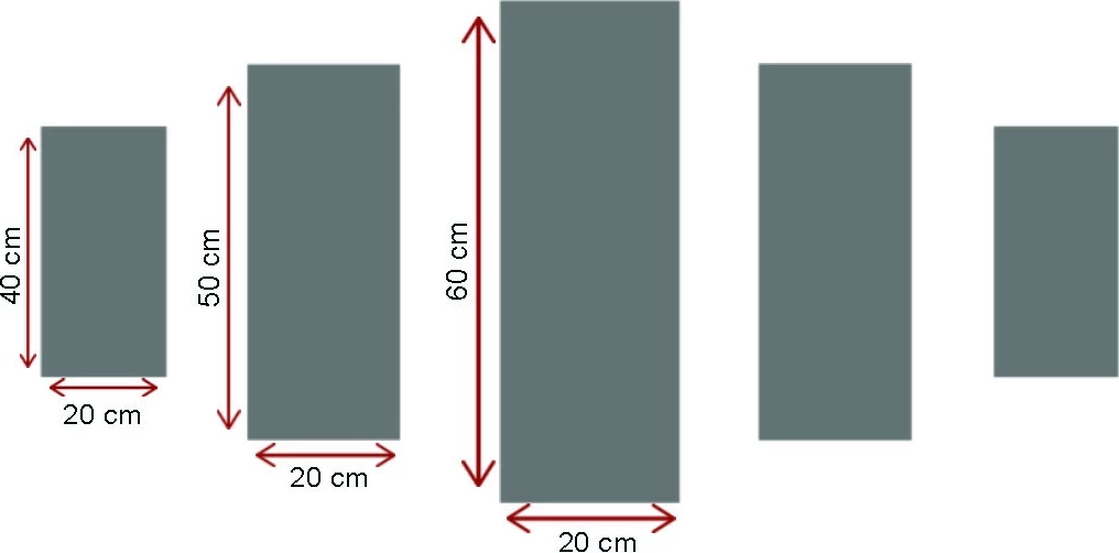 Pikturë dekorative MDF, 5 pjesë, Wallity, 5PMX-070