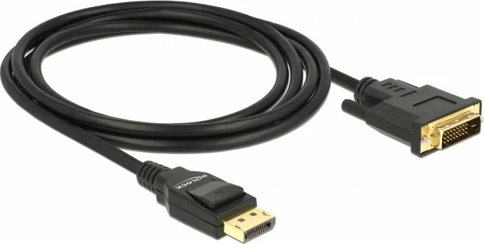Kabllo DisplayPort në DVI-D DeLOCK 85313, 2m, e zezë