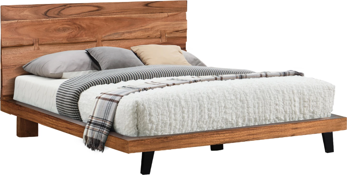 Krevat Fansi prej druri akacie të fortë, FH8472.11, 160x200