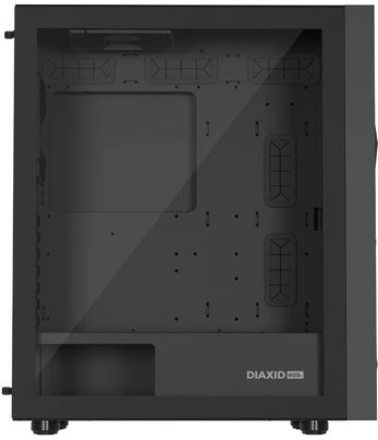 Kasë Natec Genesis Diaxid 605F, Midi Tower, ATX, USB-C, e zezë