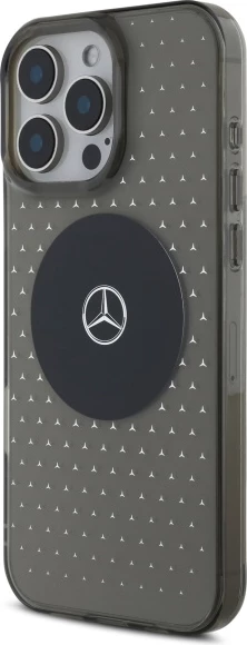 Mbështjellës Mercedes Star Pattern për iPhone 16 Pro, Zi