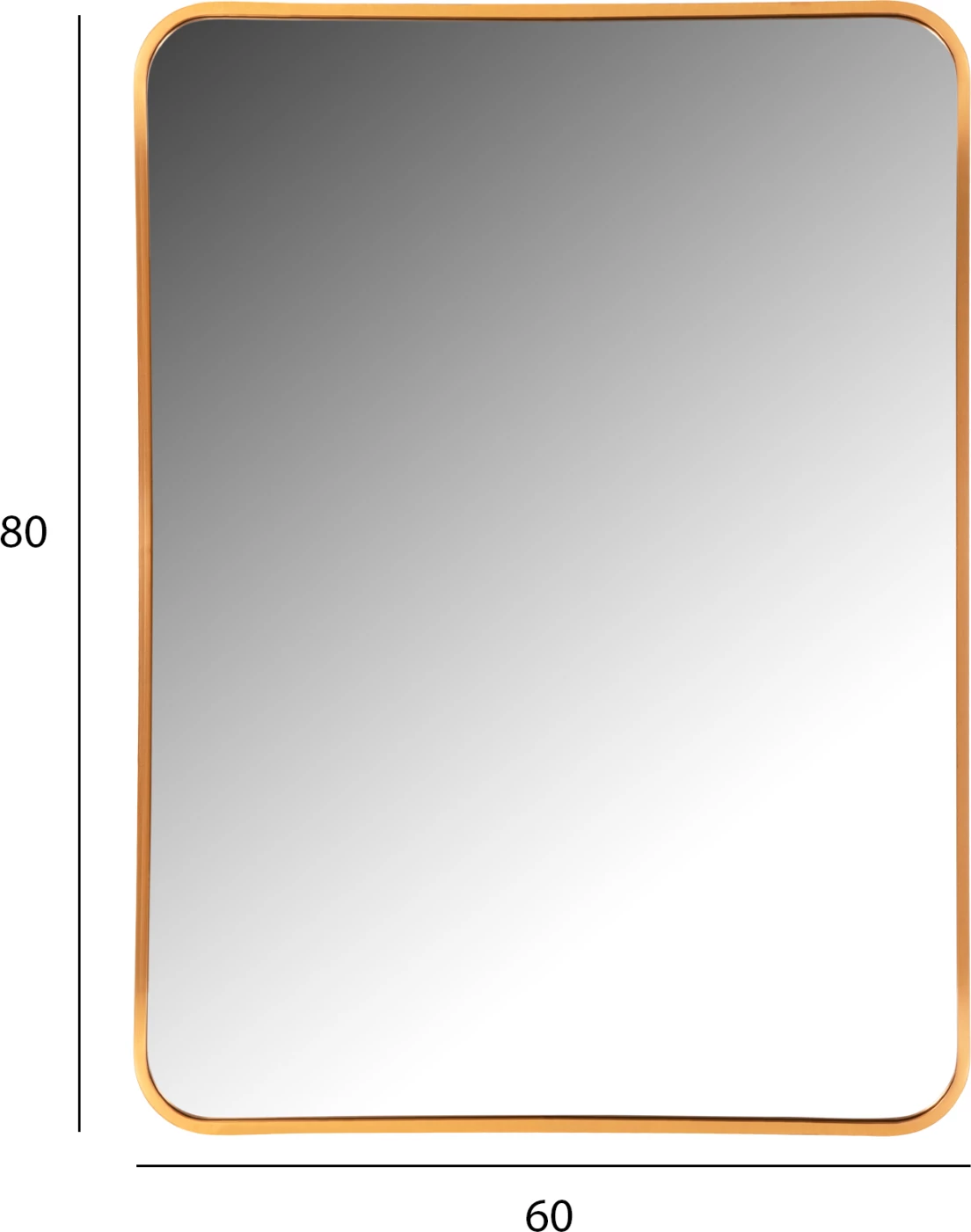 Pasqyrë muri FH9584.30 kornizë ari alumini 60x3x80Hcm